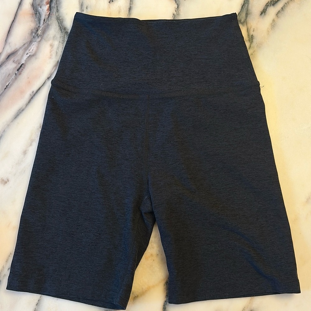 Beyond Yoga Dark Charcoal Bike Shorts